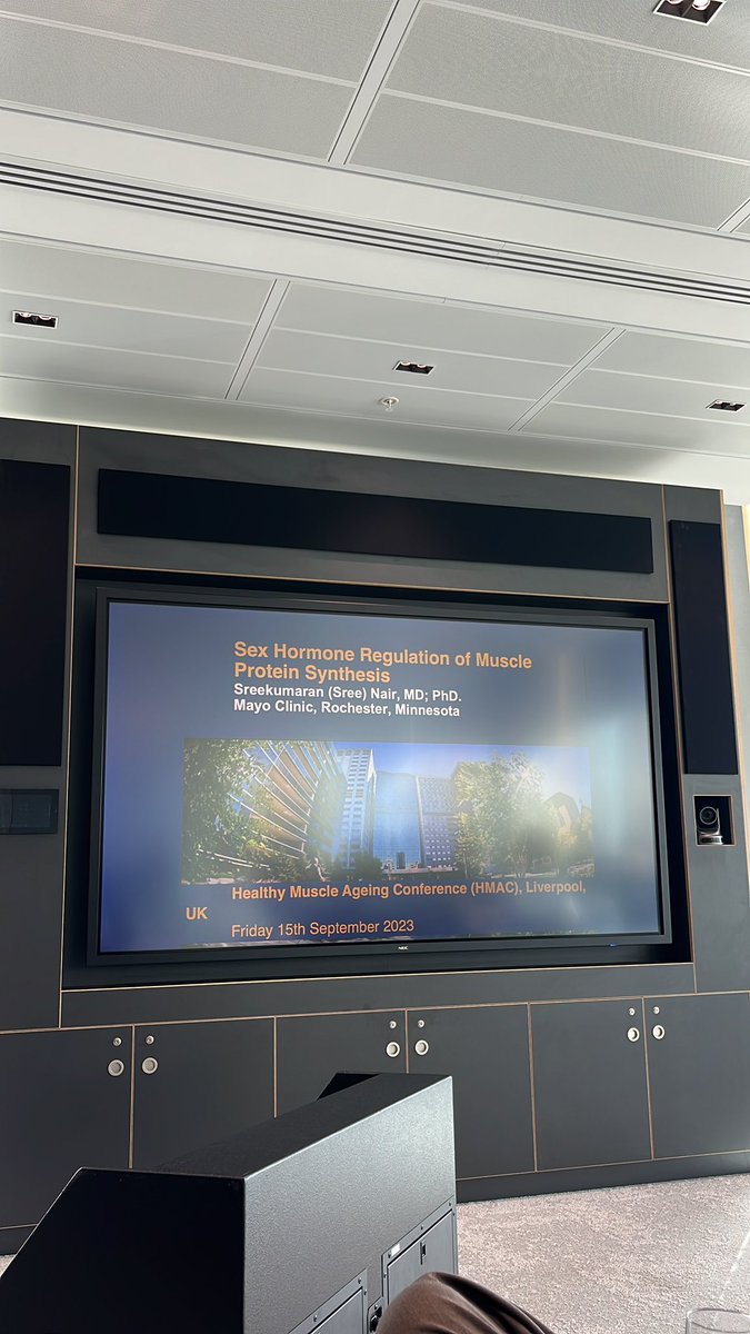 Paige Cole (@paigecole44) on Twitter photo Second session 🗣️ Sex Hormones and Muscle Ageing
Prof K Sreekumaran Nair speaks about his research: Sex Hormone Regulation of Muscle Protein Synthesis 👫🏼🧬
<a href="/ARThealthyaging/">ART of Healthy Ageing Network</a> <a href="/LJMU/">Liverpool John Moores University</a> <a href="/LJMUSportSci/">LJMU Sport Science</a> <a href="/ProrizonTech/">Prorizon Tech</a> <a href="/BBSRC/">Biotechnology and Biological Sciences Research</a> <a href="/BiochemSoc/">Biochemical Society</a> <a href="/ThePhySoc/">The Physiological Society</a> Second session 🗣️ Sex Hormones and Muscle Ageing
Prof K Sreekumaran Nair speaks about his research: Sex Hormone Regulation of Muscle Protein Synthesis 👫🏼🧬
<a href="/ARThealthyaging/">ART of Healthy Ageing Network</a> <a href="/LJMU/">Liverpool John Moores University</a> <a href="/LJMUSportSci/">LJMU Sport Science</a> <a href="/ProrizonTech/">Prorizon Tech</a> <a href="/BBSRC/">Biotechnology and Biological Sciences Research</a> <a href="/BiochemSoc/">Biochemical Society</a> <a href="/ThePhySoc/">The Physiological Society</a>