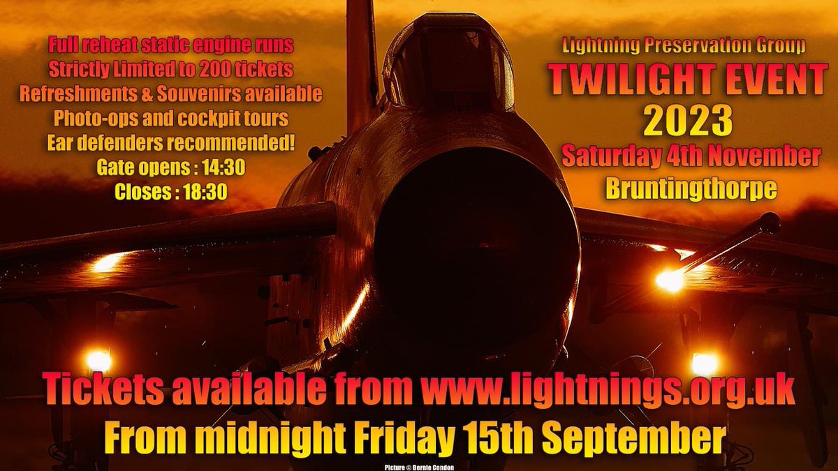 fezr5gtt's tweet photo. Got our tickets for the Lightning twilight event can’t wait #Lightning #ColdwarJets https://t.co/g7OrNUACzc