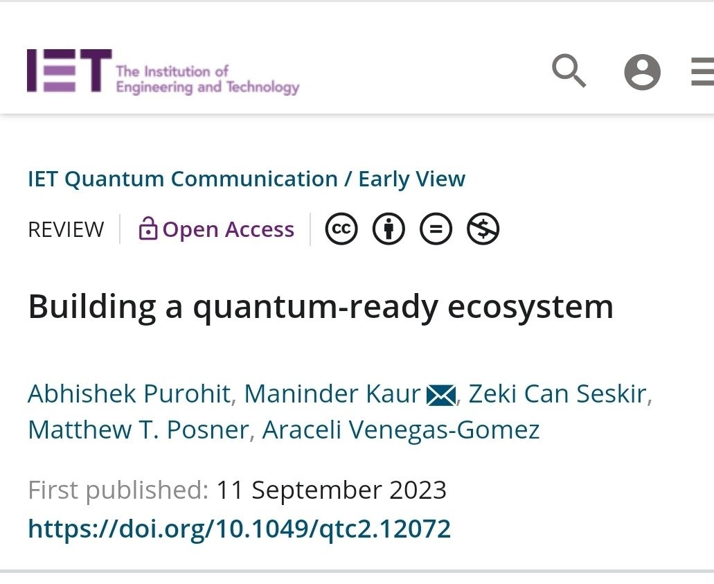 qureca's tweet photo. 🚀 QURECA is thrilled to announce the release of our latest research publication, "Building a quantum-ready ecosystem." 🌟Explore the path towards commercial viability and quantum tech maturity.

𝙍𝙚𝙖𝙙 𝙩𝙝𝙚 𝙖𝙧𝙩𝙞𝙘𝙡𝙚 𝙝𝙚𝙧𝙚: https://t.co/ePaRxpzbs5
 
#QuantumTech https://t.co/8B2JEOFCNK