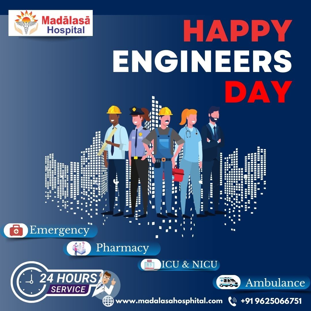 HAPPY ENGINEER'S DAY
#madalasahospital #EngineersDay #EngineersRock #EngineeringExcellence #InnovateWithEngineering #HappyEngineersDay #EngineerLife #EngineeringInspiration
#EngineeringProud #FutureEngineers