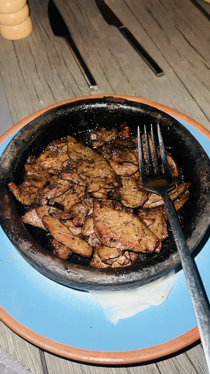 🌍 Traveling's not just about sights, but tastes too! Lamb liver in coconut oil - an unexpected delight on my journey. 🍽️ Who needs junk food? 😄 #TravelEats #FoodieAdventures #HealthyChoices #MHC2023