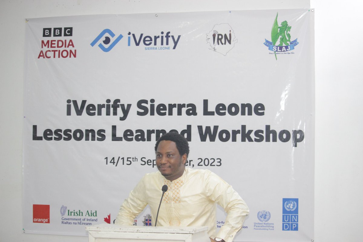 UNDPSierraLeone's tweet image. Currently underway in Freetown! 

On this #DemocracyDay, #iVerifySierraLeone is conducting a comprehensive review of its efforts in combating disinformation and misinformation in the lead-up to, during, and after the June 2023 general elections organized by @SLAJ_Salone