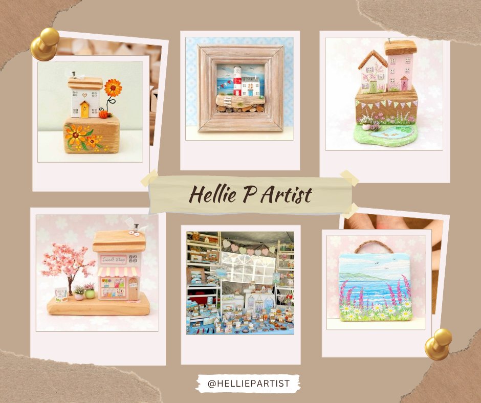 📷Trader Introduction 📷

We'll have Hellie P Artist at our event on 24th September with her unique range of hand-crafted driftwood cottages, miniatures &amp; nature paintings.

Show your support for Hellie P Artist 📷