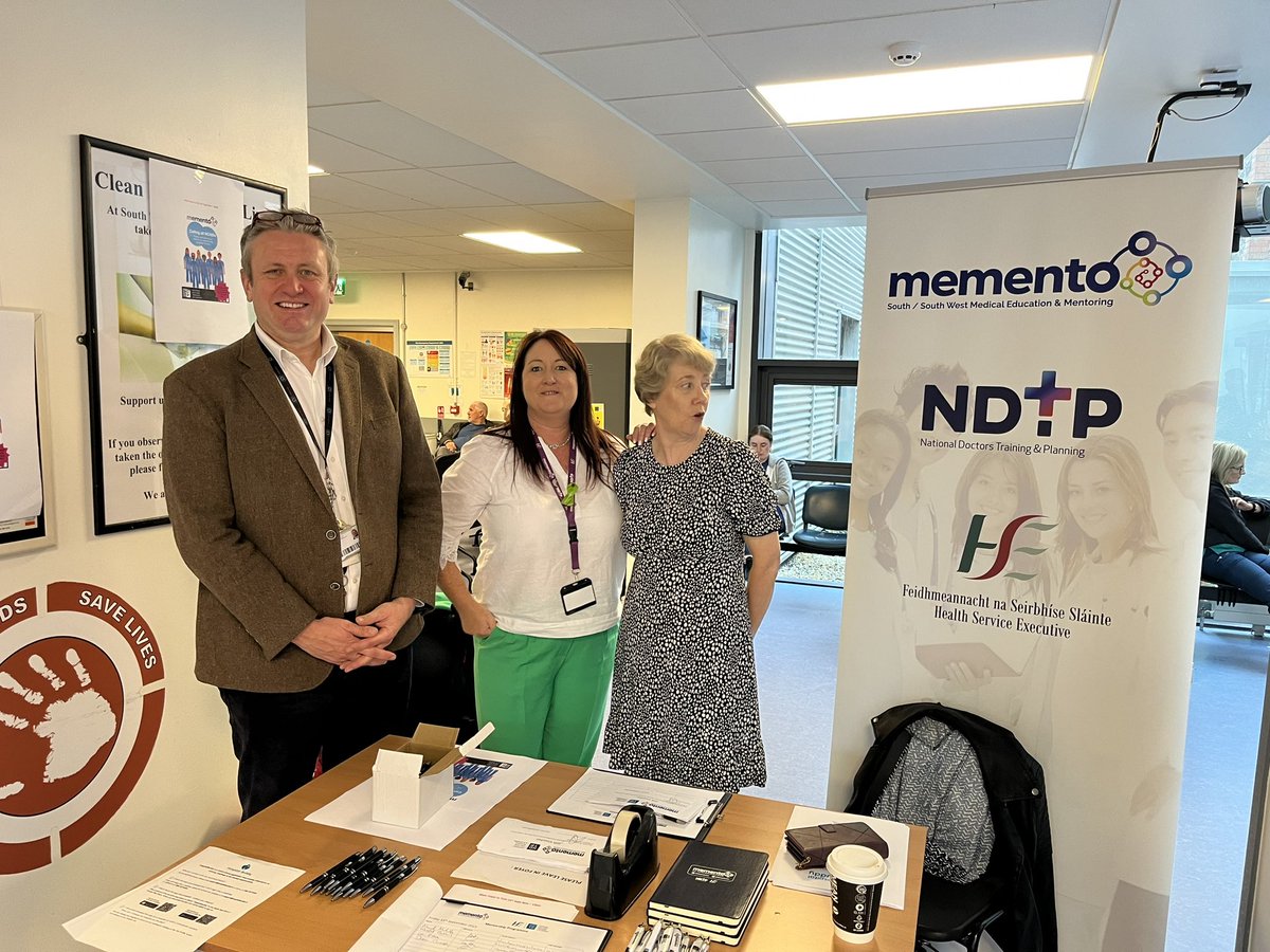 Really enjoyable morning at Tipp UH @mariaba01464133 meeting NCHDs and raising awareness on the @MementoSsw mentorship programme for Non Training Scheme Doctors. @HrSswhg @HospitalBuddy @UCCMedEd @NDTP_HSE