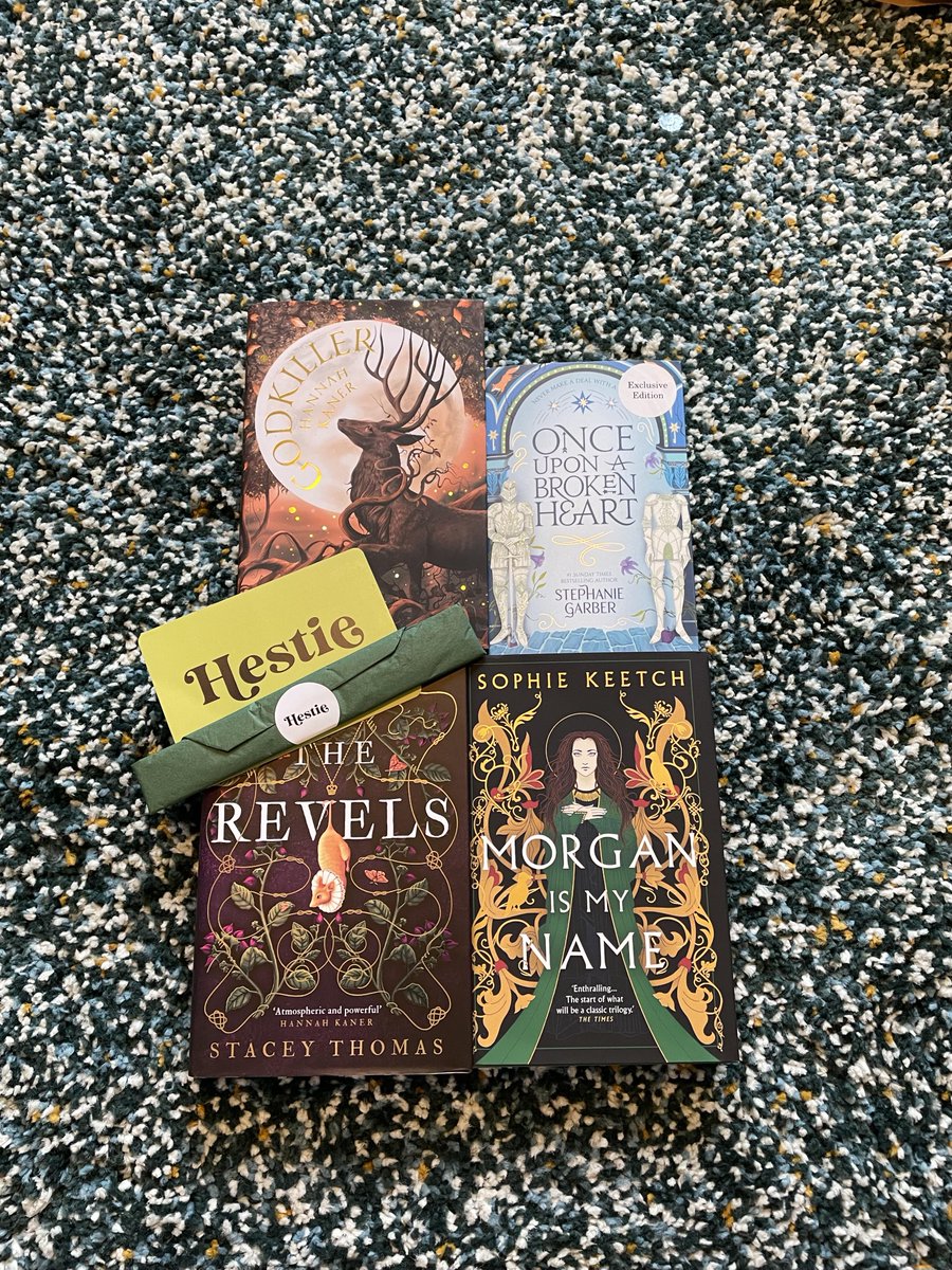 To celebrate 5000 followers, I'm having an epic giveaway over on Insta with 3 winners! Including a signed copy of #TheRevels by @Staceyv_Thomas, a signed & dedicated copy of #MorganIsMyName by @SophKWrites & a signed copy of #Godkiller by @HFKaner! 

instagram.com/p/CxNIPGPgeWI/