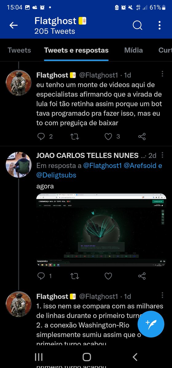 rodrigohfelipe's tweet photo. @mentalista_vr @Amaro_Coronel Viu um código colocado quando? Quais URNAS? Quantas URNAS? 
SE ENTENDE UM POUCO DE TI (informática), dados, etc. Sabe que NADA é inviolável!
Olha (apenas no segundo feito o print) o tráfego de dados do Brasil para EUAeRÚSSIA no momento da apuração? 
Quem controla a NUVEM?
Cont... https://t.co/mPlQx4XHsy