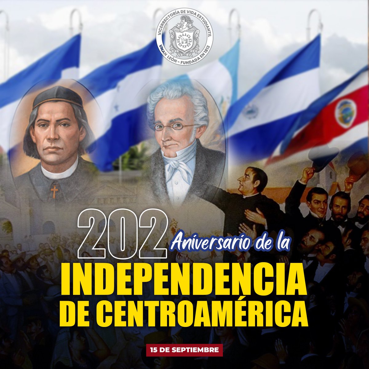 El 15 de septiembre de 1821, los paises de Nicaragua, Honduras, Costa Rica, Guatemala y El Salvador, firmaron el Acta de Independencia, rompiendo lazos con el imperio español, donde destaca Tomás Ruiz y Miguel Larreynaga, como próceres de la independencia centroamericana.