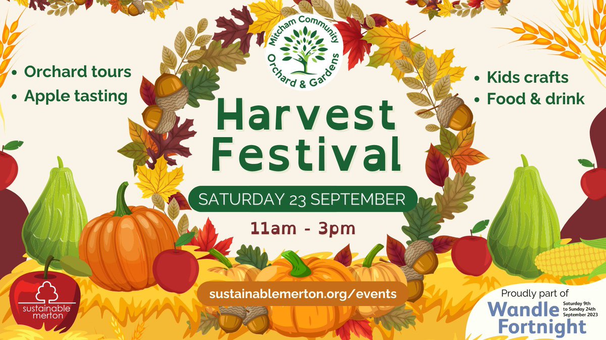 We are very excited to invite you to our harvest celebration at Mitcham Community Orchard and Gardens on Saturday 23 September! Lots of activities including apple tasting, meditation, kids crafts and a tour. Also delicious food and drink. All welcome!