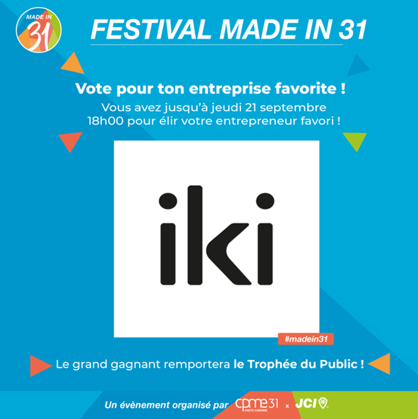 Nous avons besoin de votre soutient!

Pour montrer votre soutien à IKI et encourager notre équipe à continuer de repousser les limites de l’innovation, votez pour nous en suivant ce lien app.wooclap.com/KNNFBB?from=st…. Chaque vote compte et nous rapproche un peu plus de la victoire.