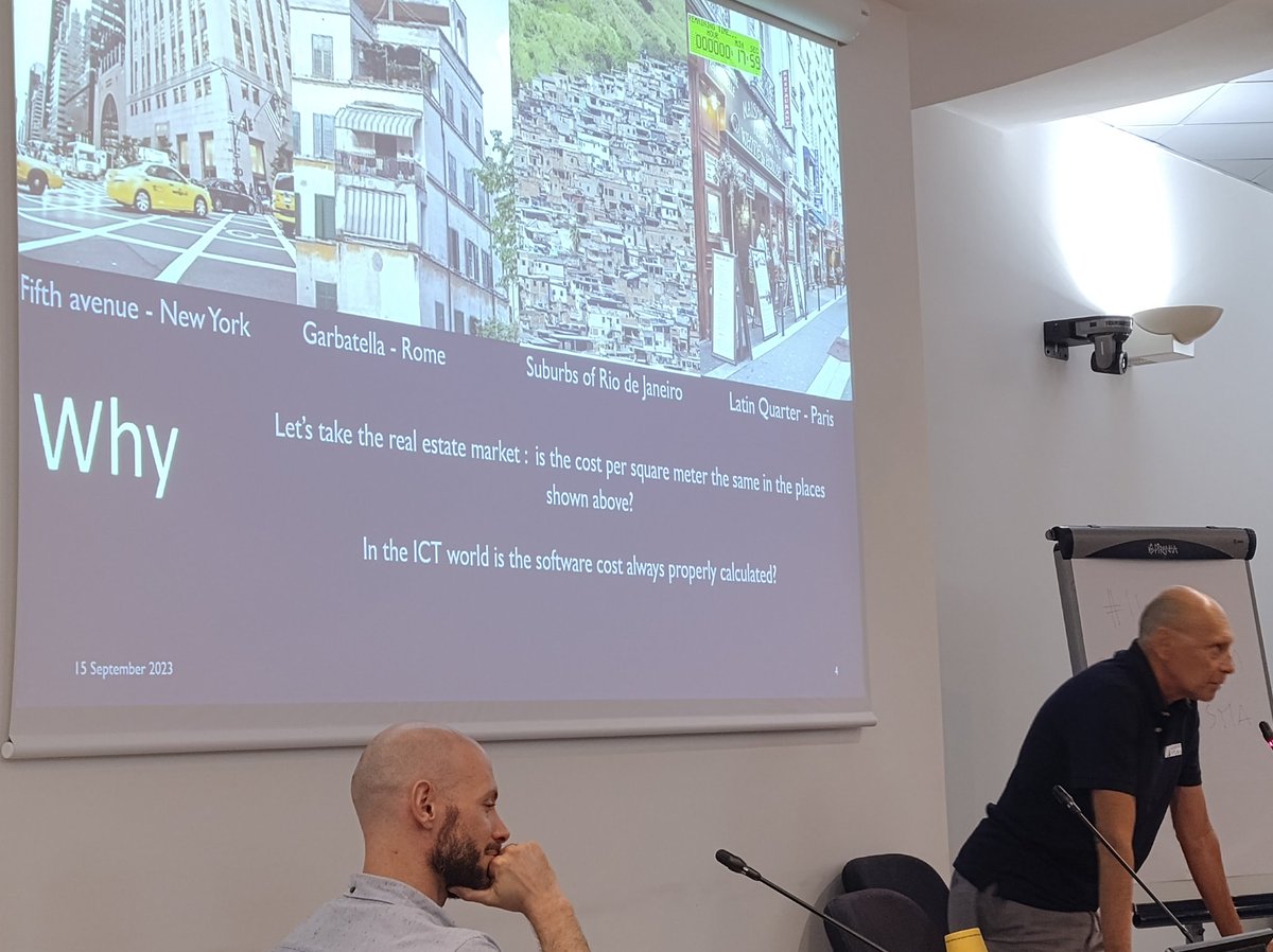 Speaking about.. to get #value from projects with #GianfrancoLanza at #iwsm 2023

<a href="/IWSMMensura/">IWSM Mensura</a> <a href="/GUFPI_ISMA/">GUFPI-ISMA</a> #ContaChiConta #September15 #Rome