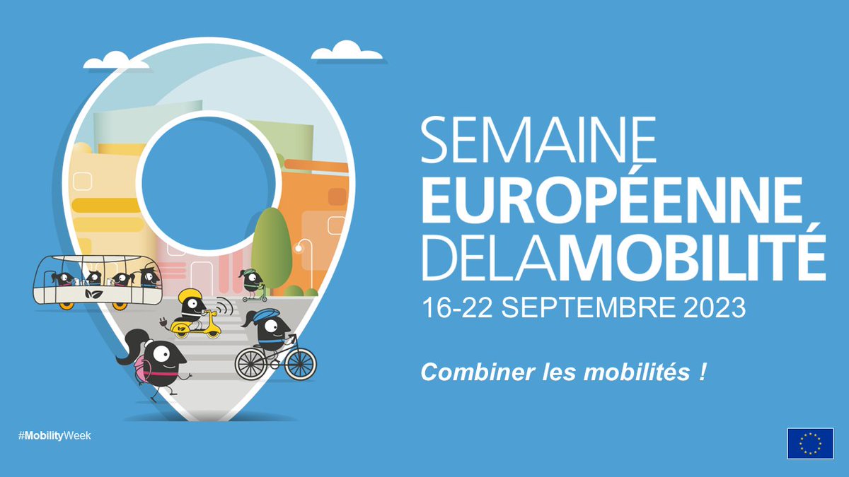 [#SEM2023]
C'est parti pour la Semaine européenne de la mobilité 2023 ! 🎉
Du 16 au 22 septembre, les mobilités actives sont mises à l'honneur pour inciter les citoyens à opter pour des modes de déplacements plus durables🚲
👉 En savoir plus : ecologie.gouv.fr/semaine-europe…