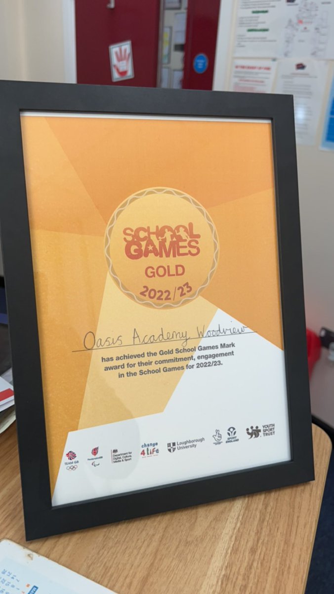 Very proud to have achieved the School Games Gold Award 🥇