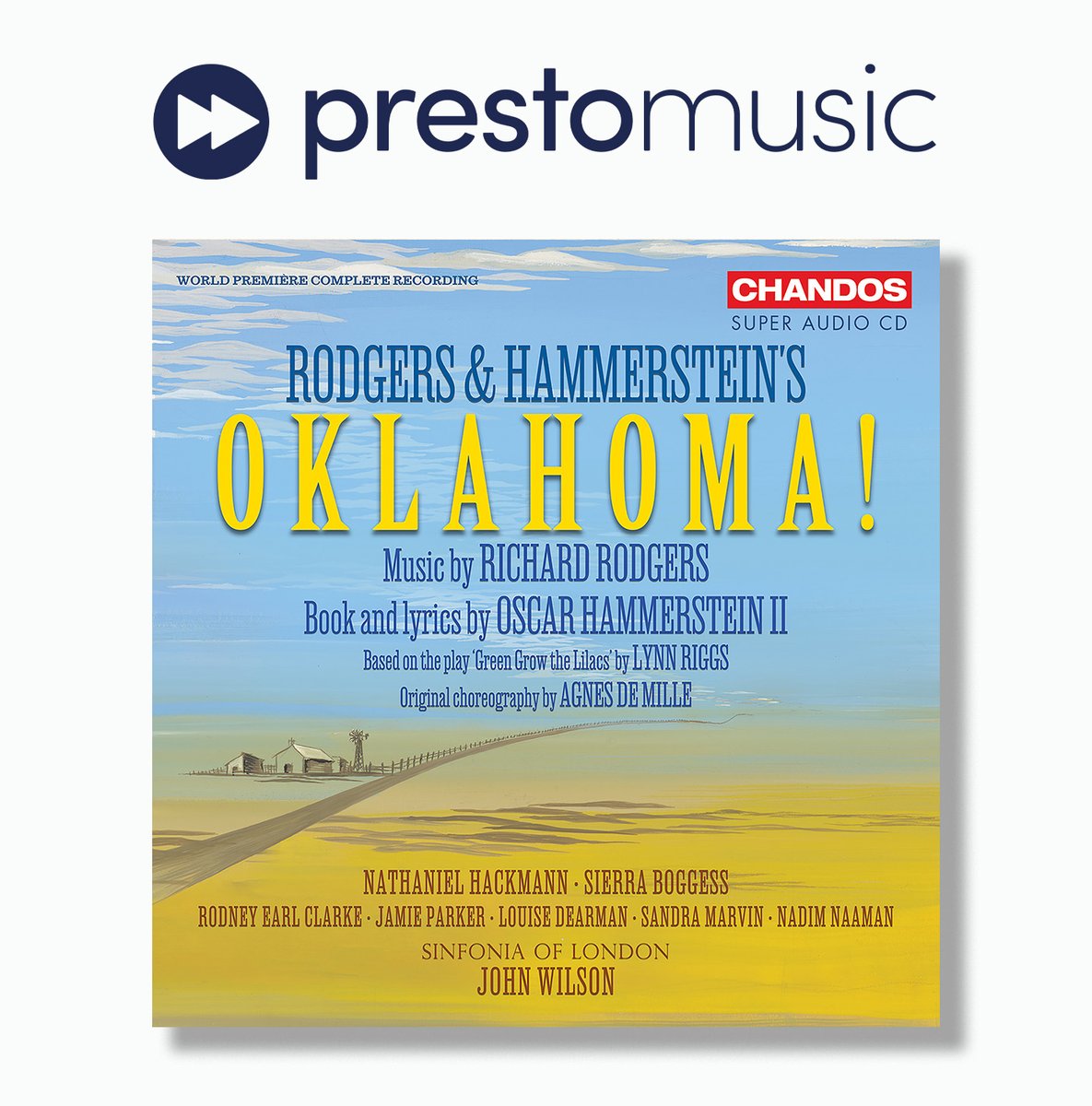 '...it's one hundred minutes of non-stop delight.' 'Oklahoma!' from @SinfoniaOfLondn and John Wilson is Classical Recording of the Week @PrestoMusicCom 🤠⭐ Read the review 📰tinyurl.com/5n7cd3vj Album available now! 🔗lnk.to/OklahomascoreTW