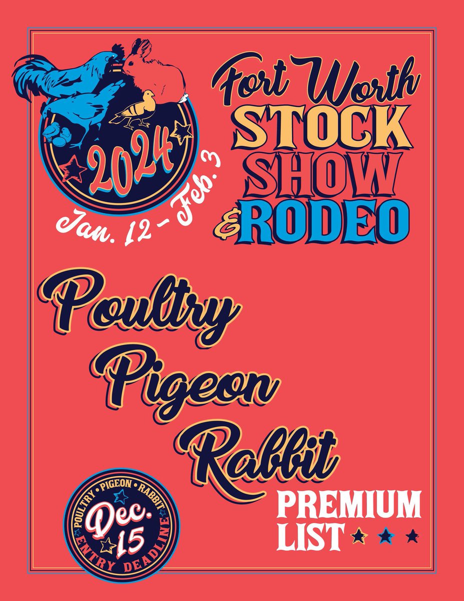 2024 FWSSR livestock, horse, pigeon, poultry, & rabbit premium lists are now available at fwssr.com! Get more information about entry deadlines, rules, and the full schedule of events!