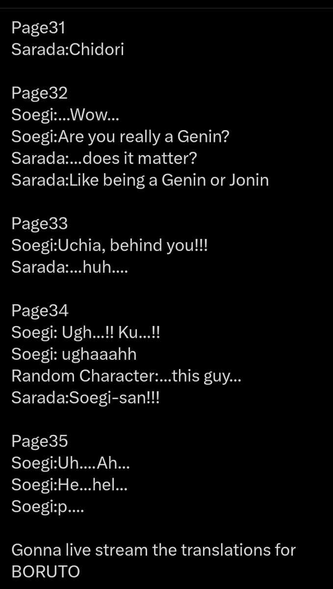 ludwigđ± on X: When Sarada Uchiha gets her Mangekyo Sharingan hax and another fight in the manga, it's over for this fandom. / X