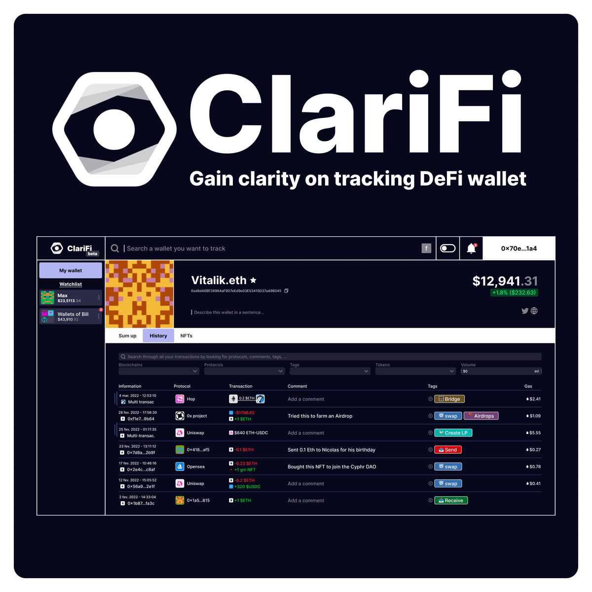 ClariFi 🔎 tweet media