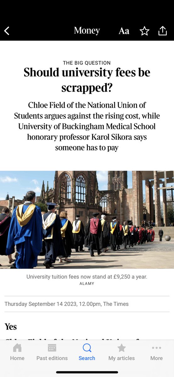 chloenusvphe's tweet image. my brief piece in the times about why it is vital that tuition fees are scrapped.

HE is in crisis. students are working multiple part time jobs to just get by. the rental crisis is leaving students homeless as we speak. the only solution is to demarketise
thetimes.co.uk/article/edadd6…
