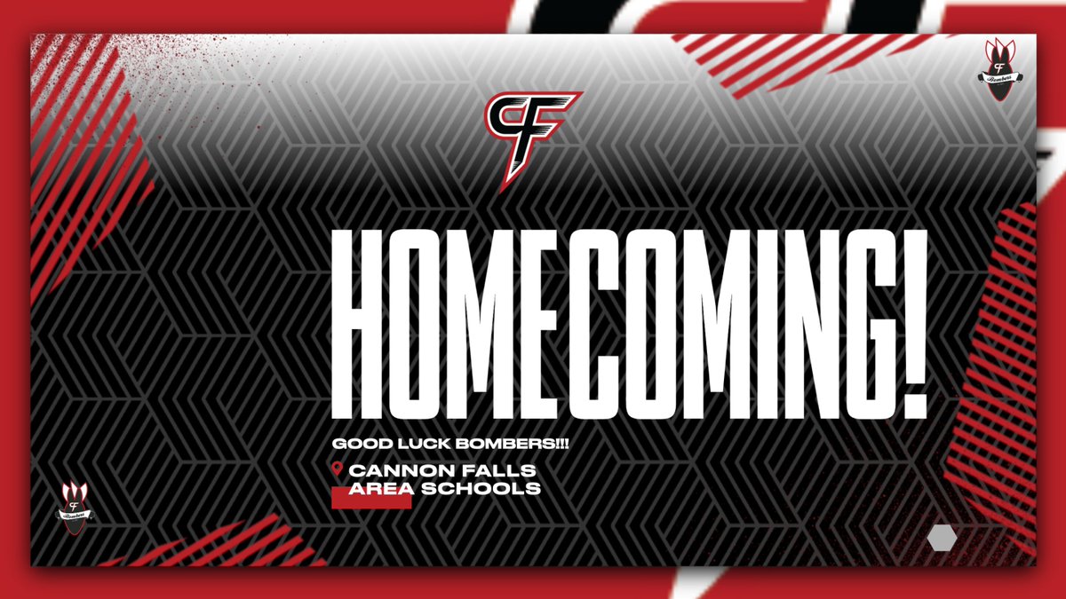 Happy Homecoming Friday Bombers!  Livestream for VB on HudlTV: team1sports.com/highschool/mn/…
Livestream for FB on Cannon Falls Community TV YouTube: youtube.com/@cannonfallstv…
Good luck Bombers!!!
<a href="/cfbomber_vb/">Cannon Falls Volleyball 🏐</a> 
<a href="/dan_meyers38/">Dan Meyers</a> 
#LearningInThe252
<a href="/wembucs/">WEM</a> 
<a href="/ActivitiesPi/">PI Activities</a>