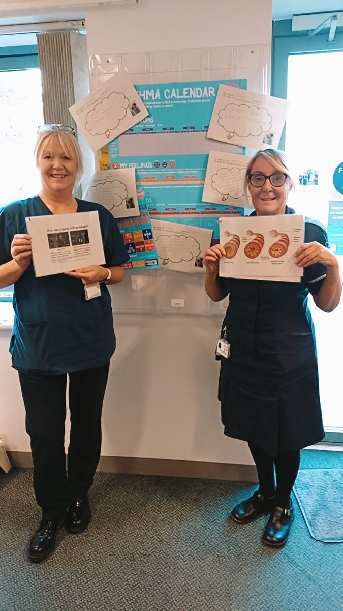 As part of #askaboutasthma week, the @tameside_ccns have been busy making pledges & visual tools about asthma to improve education, support, and advice to empower the children & families in our locality! @amyrespnurse @A_jsmith24 @paulagarlick3 @KT_TICFT