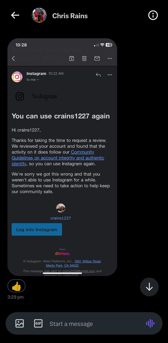 Successful recovery review <a href="/Razartechs/">Razartech UI</a>. Thank you for your time sir <a href="/crains1227/">Chris Rains</a> ✅✅✅