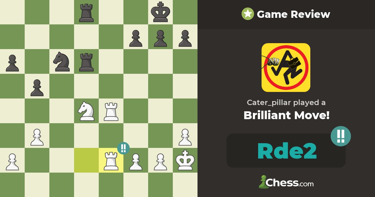 Prvi put sam dobio dva uskličnika: chess.com/analysis/game/…