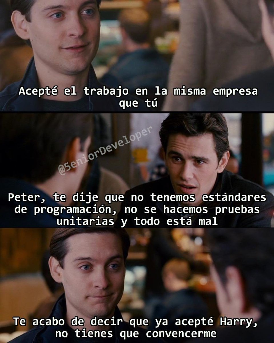 5eniorDeveloper's tweet photo. Deja de intentar convencerme, ya acepté! https://t.co/vxHkUdV9xt