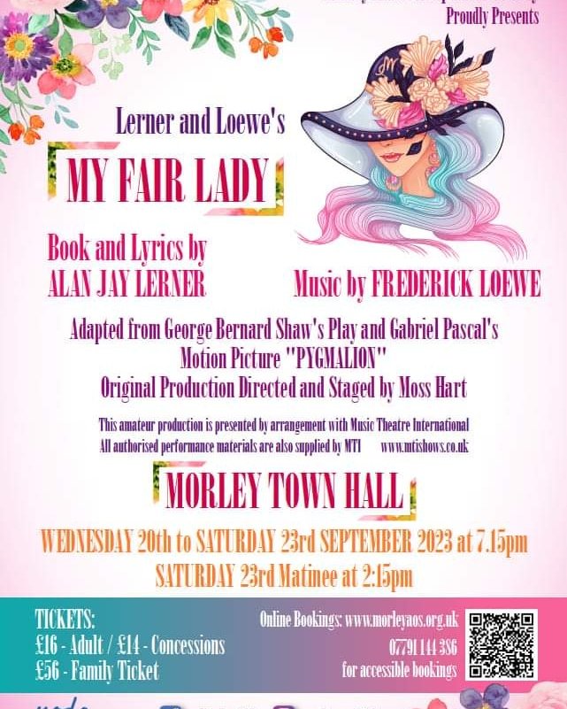 Book your ticket at: morleyaos.org.uk