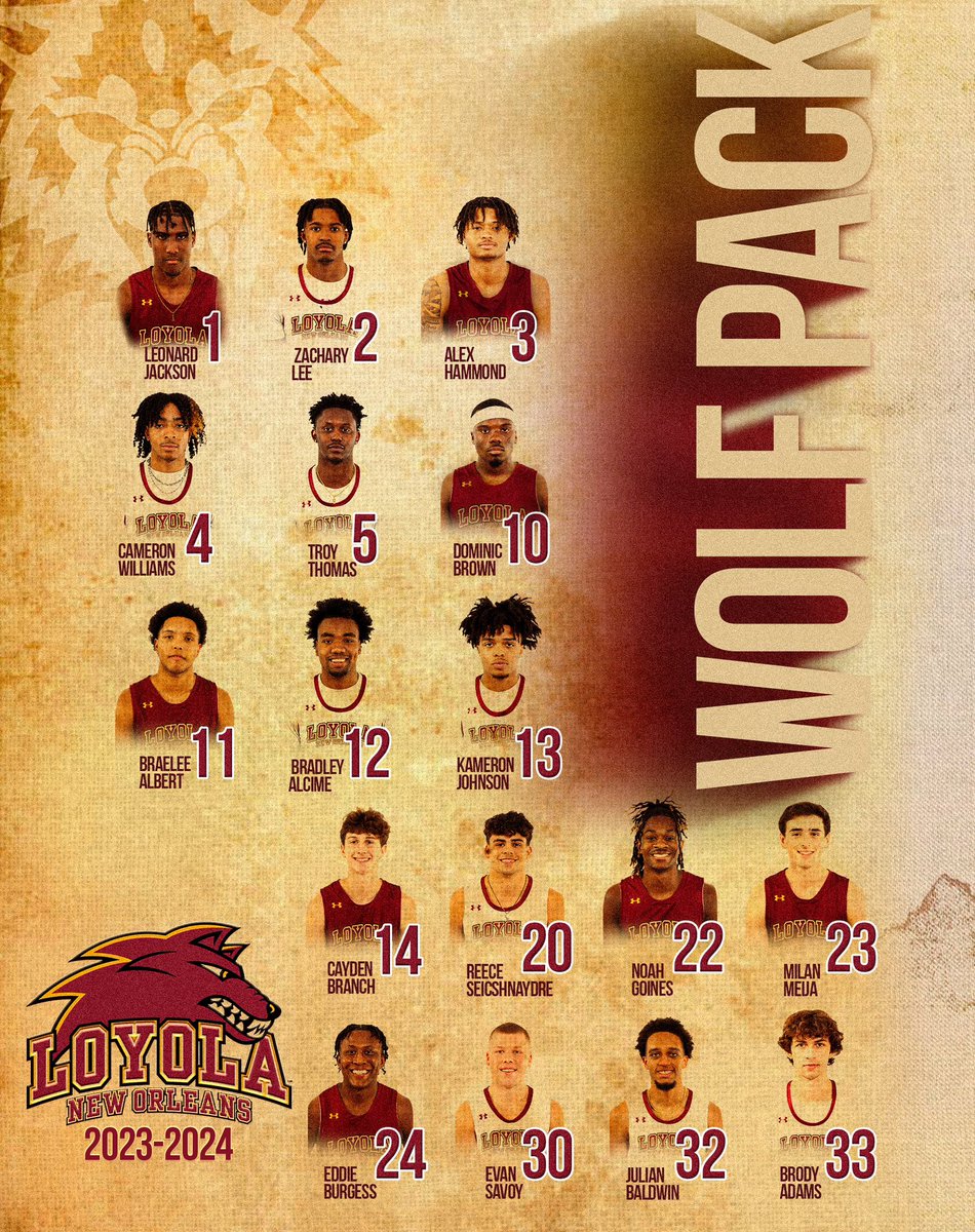 YEAR 2 is underway! 
            🪓 🪵 🪣💧

INTRODUCING OUR 23-24 ROSTER

Make sure you follow the 🐺PACK! #DefendingChamps #GeauxPack