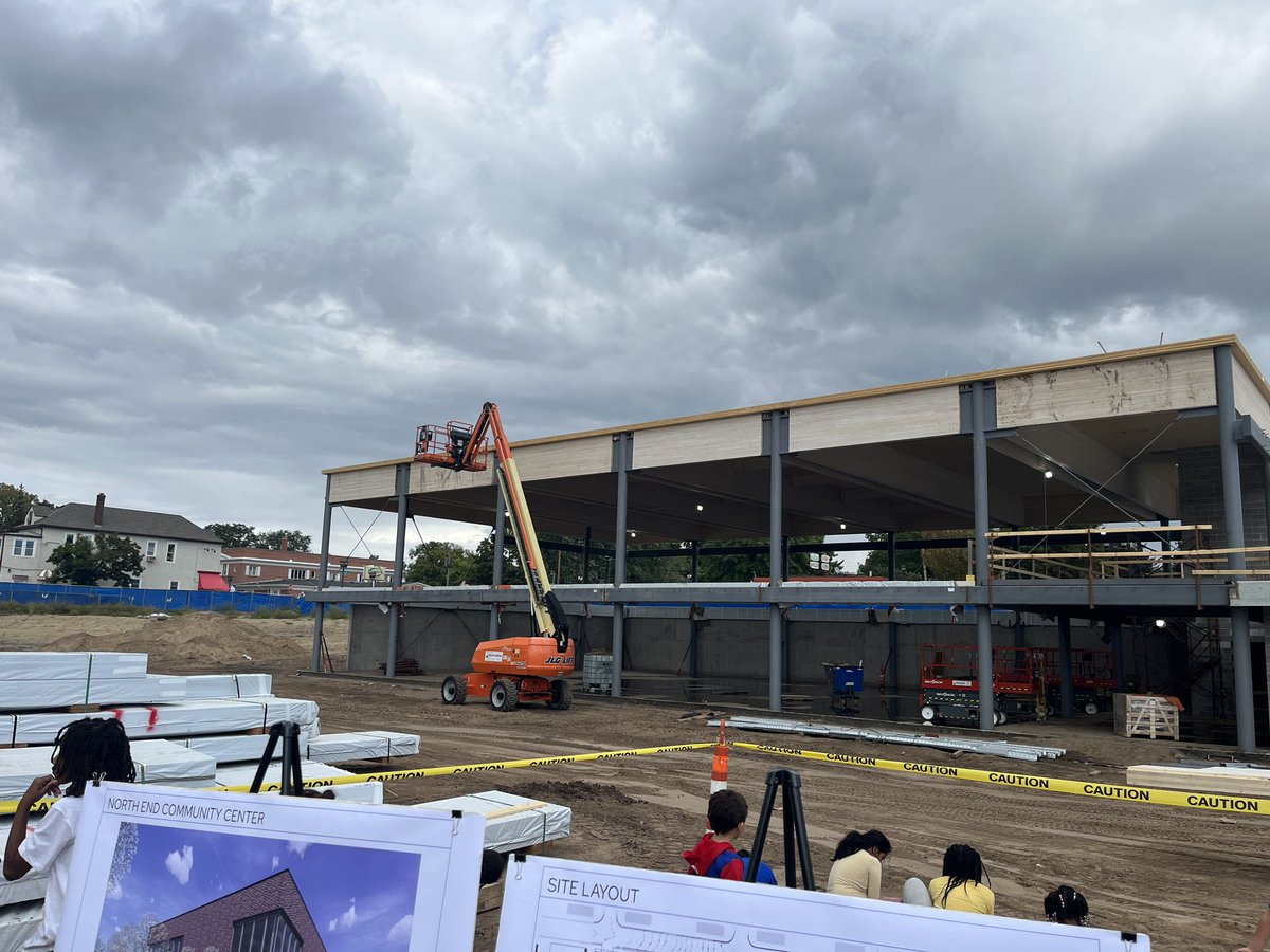 On Tuesday, we Raised the Roof of the North End Community Center. I partnered with <a href="/SenatorPappas/">Sandy Pappas</a>, <a href="/AthenaHollins/">Athena Hollins 🔥</a>, <a href="/abrendmoen/">amy brendmoen</a> and many others to secure state bonding funds for this project. This has been years in the making. Finally, our community has a place we can call home.