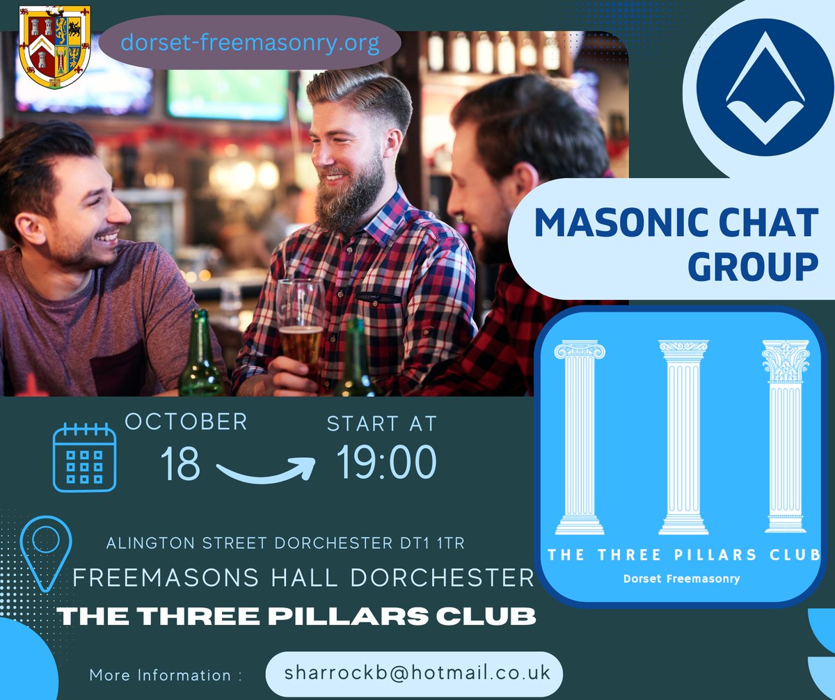 Contact the <a href="/3pillarsclub/">Three Pillars Club</a> for full details
#freemasons