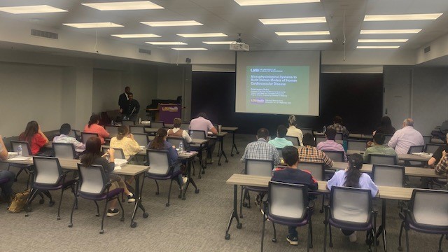 The Department of Pathology/Research enjoyed having lunch and listening to Dr. Sethu's research talk on "Microphysiolocial Systems to Build Human Models of Human Cardiovascular Disease."  Thank you again, Dr. Sethu!