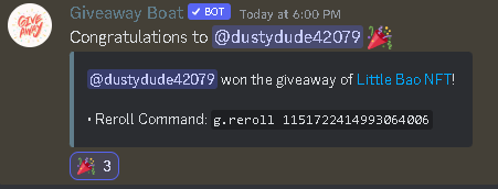 dustydude42079's tweet photo. 🤟🥳👊 @StrudelsNFTs for this killer giveaway win in discord! Love me some @LittleBaoNFT! I will need the spice to snag a couple more #Cornies before they mint out! Thank you my friend!  #LFGrow 

🔥👀👇 https://t.co/SrwbAYoUYX