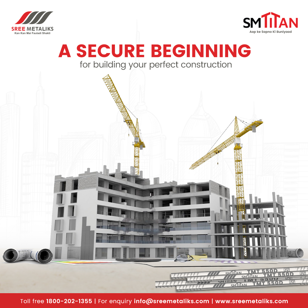 SreeMetaliks's tweet photo. Let's build a brighter, bolder world with our best-quality steel products.

#steel #highqualityproducts #steelcompany #metalworks #thinkofsteel #tmtbars #mscoil #msflat #mssquarebar #msangle #msround #mszangle #mschanel #manufacturer #bestquality #longlasting #steelindustry https://t.co/Nv9mNqunFe