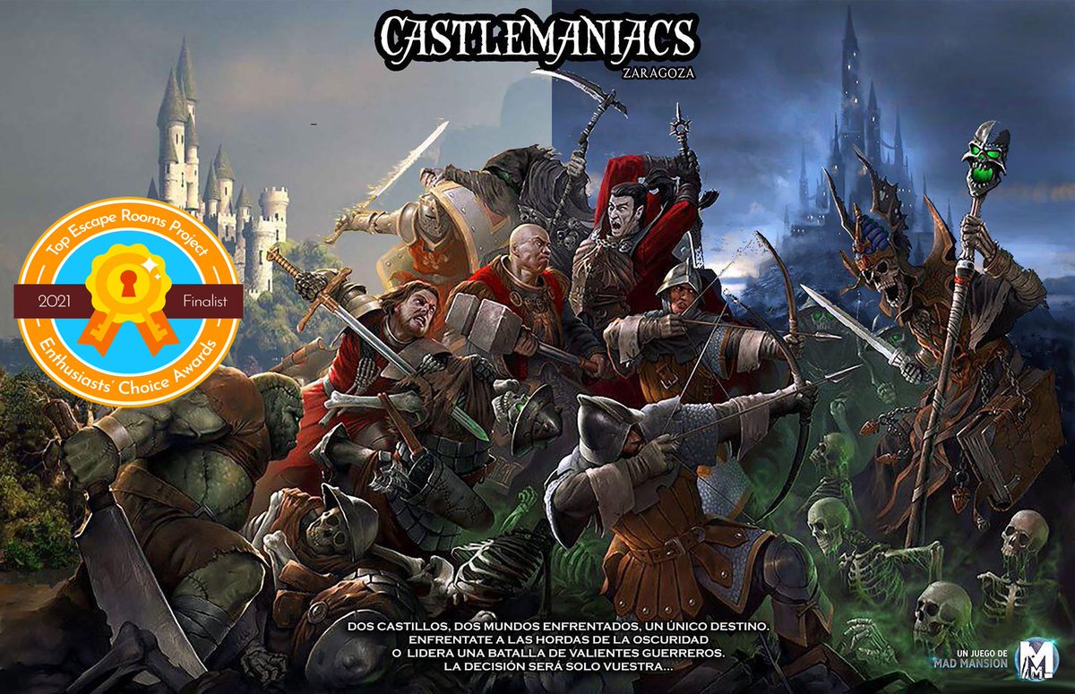 Tonight, we will be having a great adventure in Cuarte, thanks to the amazing Castlemaniac Zaragoza Escape Room ⚔️🛡️
facebook.com/Castlemaniaczg…