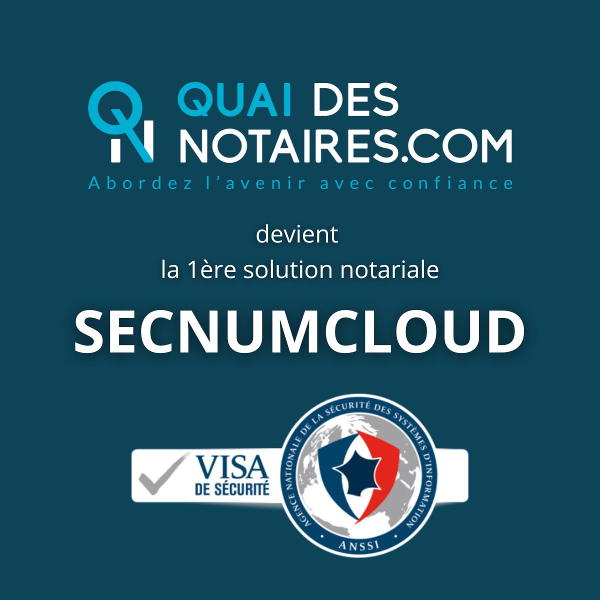 Quai des Notaires devient la 1ère solution notariale hébergée SecNumCloud. Un grand bravo à toute l’équipe sécurité !n Dans un monde connecté, SecNumCloud est la PREUVE de notre engagement envers la sécurité informatique.
Rejoignez-nous pour un avenir connecté, sûr et confiant.