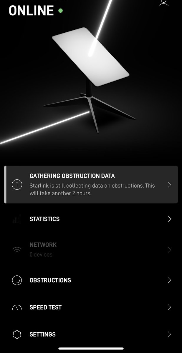 jamarbrwn's tweet photo. @Starlink Thanks for working on this issue, still no internet but atleast its now saying online. #starlinkdown https://t.co/Ya6SRJAhYm