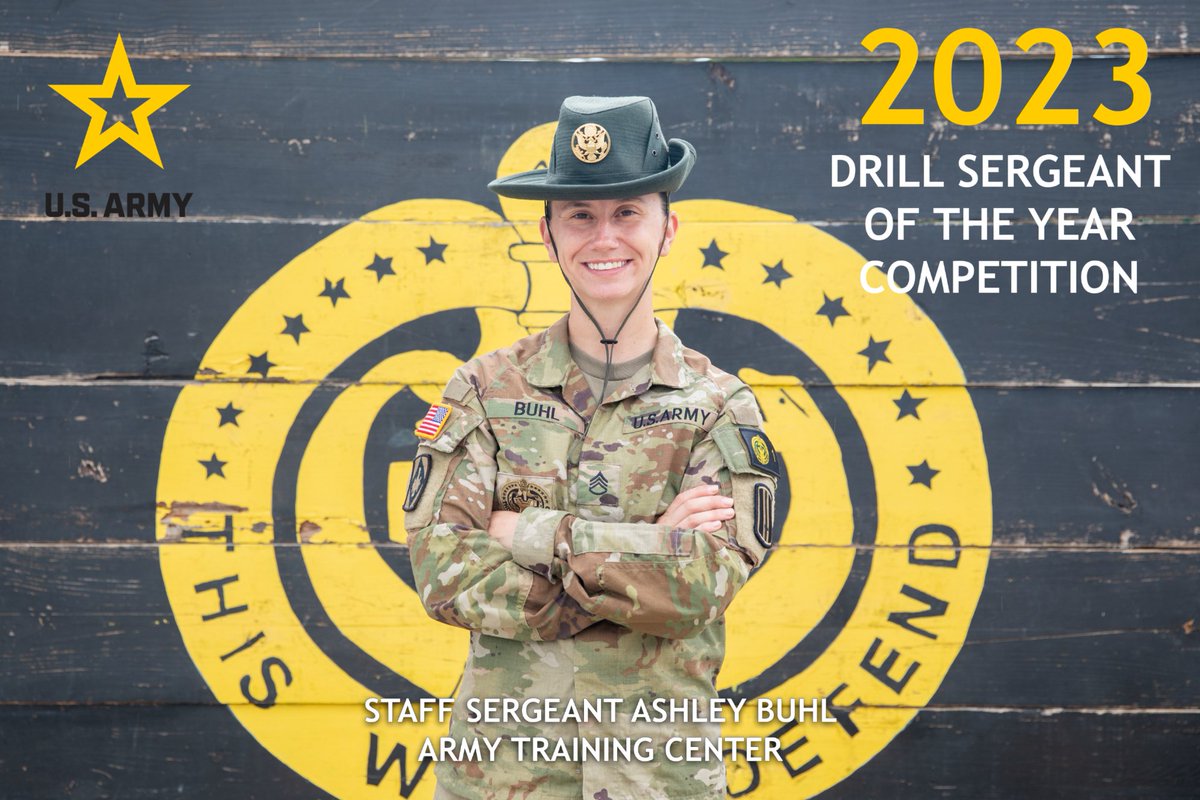 USACIMT's tweet image. Congratulations to the 2023 Drill Sergeants of the Year!

@USArmy Drill Sergeant of the Year SSG Ashley Buhl @fortjackson 

@USArmyReserve Drill Sergeant of the Year SSG Cody Ramburger @104Timberwolf 

This We&apos;ll Defend!

@USArmySMA 
@ArmyReserveCSM 
@TRADOC 
@CG_CIMT 
@CSM_CIMT