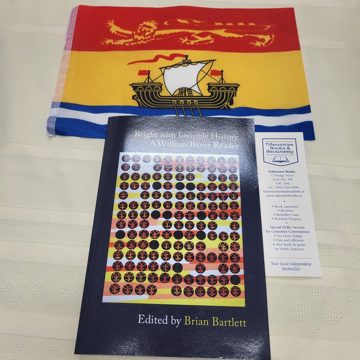 Tidewater_Books's tweet photo. Sept 16th is #IAmBuyingANBBookDay, &amp; we are always here with lots of local recommendations! 💕🇨🇦📚

Today's Featured #NBLit is 'Bright with Invisible History: A William Bauer Reader' 

https://t.co/WtFcBxaVCB
#ShopSmall #BuyLocal #IndieBookstores #IReadLocal #MyNBBooks https://t.co/AylS3HkwV9