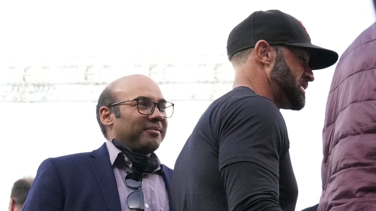 San Francisco Giants president of baseball operations Farhan Zaidi and manager Gabe Kapler will remain with the team for the 2024 season, according to a newspaper report. nbcbay.com/jrr4z7b