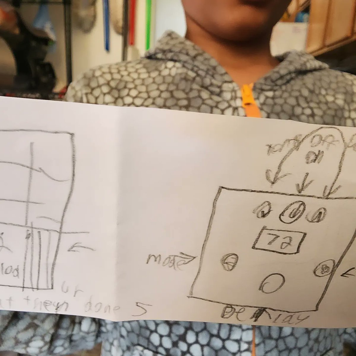 fatherhoodf1rst's tweet image. My son, working on another air conditioner design to add to the portfolio; complete with remote and instruction manual. 

Engineer in the making.

#fatherhood #fatherhoodfirst #fatherhood1first #sonship #youngengineers #kidengineers  #kidengineering