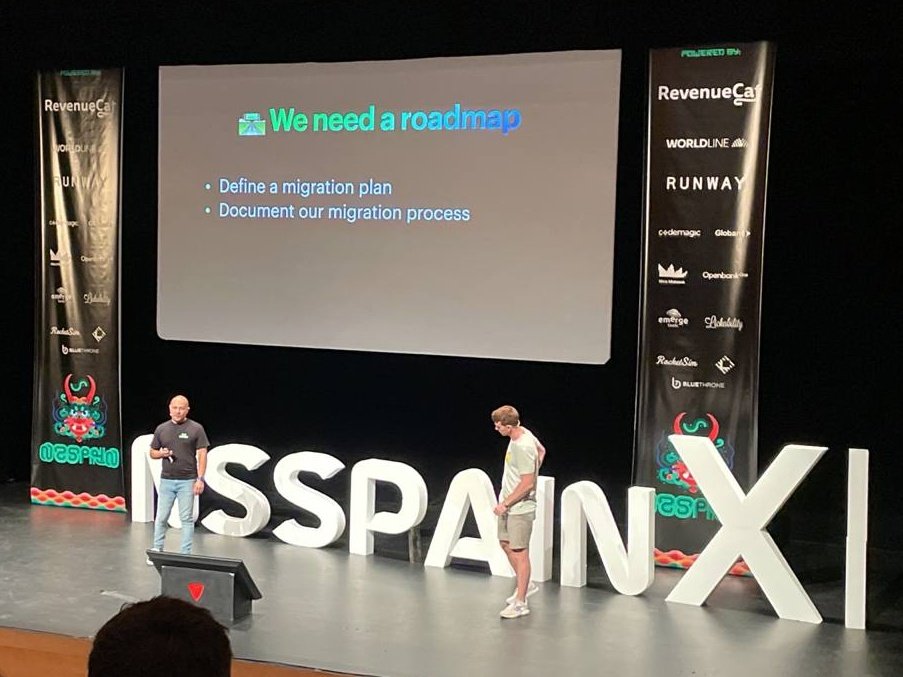 Excellent presentation by <a href="/juantri94/">Juantri Jimenez</a> and <a href="/RubioFung/">Oswaldo Rubio</a> about our journey at <a href="/NewWork_es/">New Work Spain</a> Moving from Cocoapods to SwiftPM <a href="/NSSpain/">NSSpain XIII</a> #nsspainXI