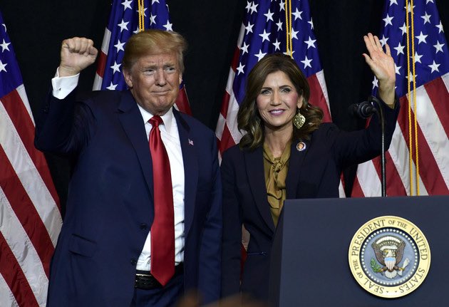 BREAKING:

Donald Trump just FIRED his advisor Corey Lewandowski and REJECTED the endorsement he received from Kristi Noem last week, following the reports that the two have been having a years-long affair. 

We believe in family values and integrity, said Trump. 😂