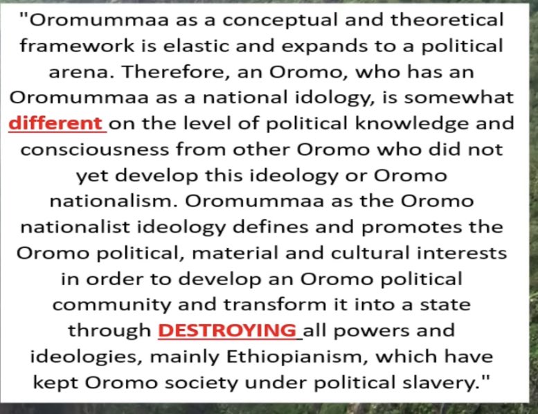 What is Oromuma? Asefa Jeleta defined it for you all. Don’t be fooled. 👇🏽