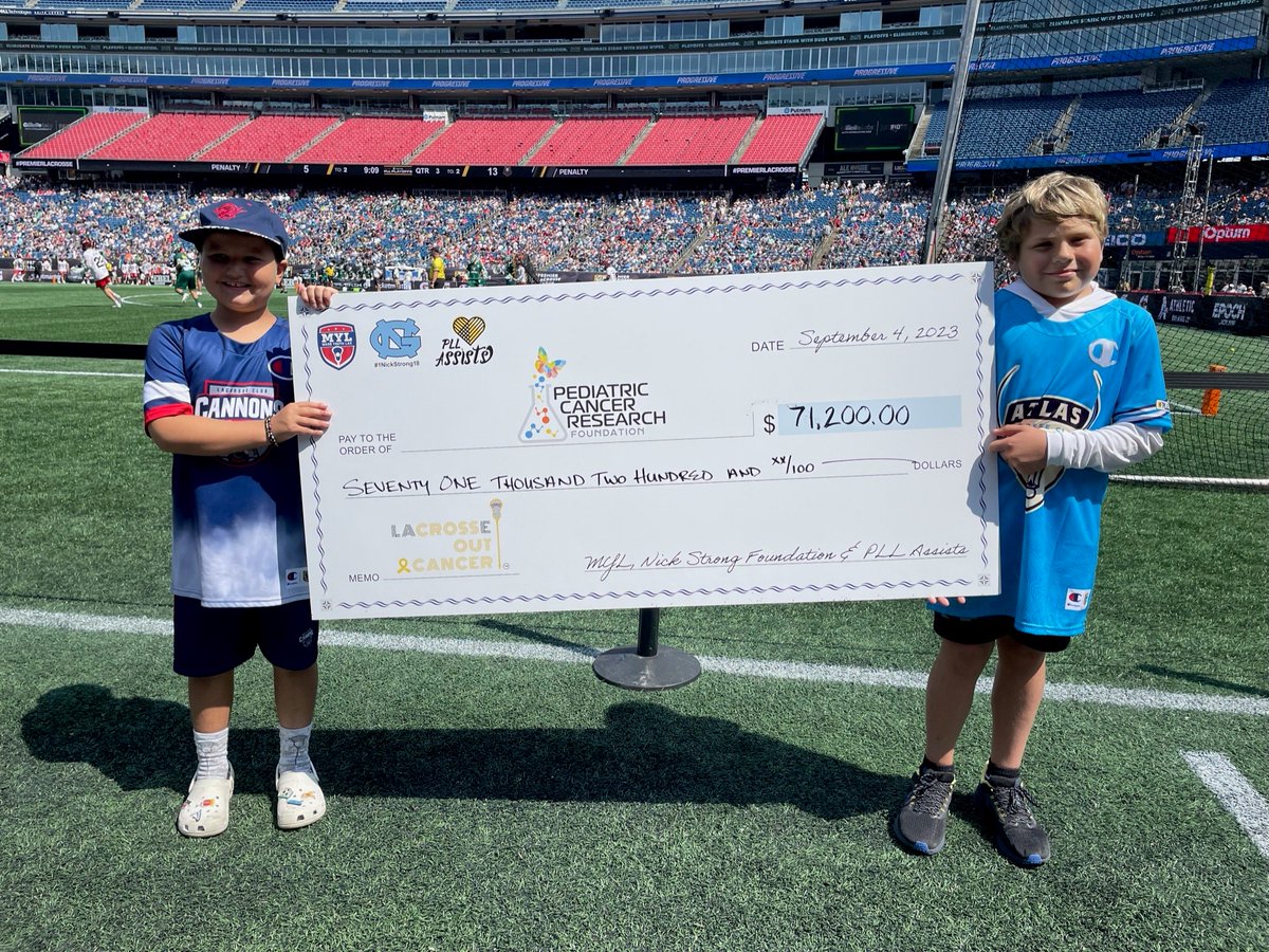 Thanks to @PLL_Assists, @MassYouthLax, and @1NickStrong18,for helping us LaCROSSe Out Cancer. Together, we will discover modern cures so more kids can beat this devastating disease.
#LaCROSSeOutCancer
#PCRFKids
#ChildhoodCancerAwarenessMonth