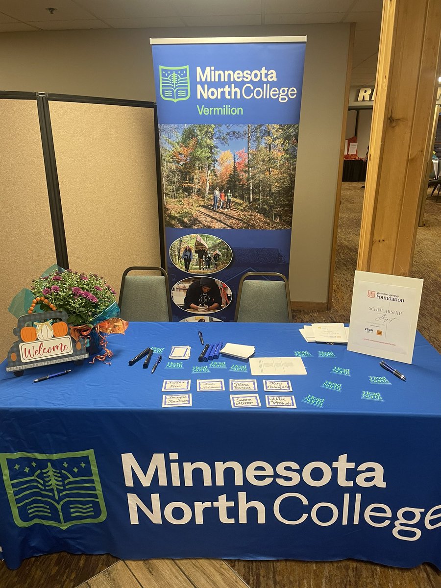 MnNorthCollege's tweet photo. It was great to celebrate our Vermilion Campus Foundation students that were awarded scholarships and the donors that are having such a huge impact on these students’ lives. Thanks to all that attended! https://t.co/Q4jvvrPtXV
