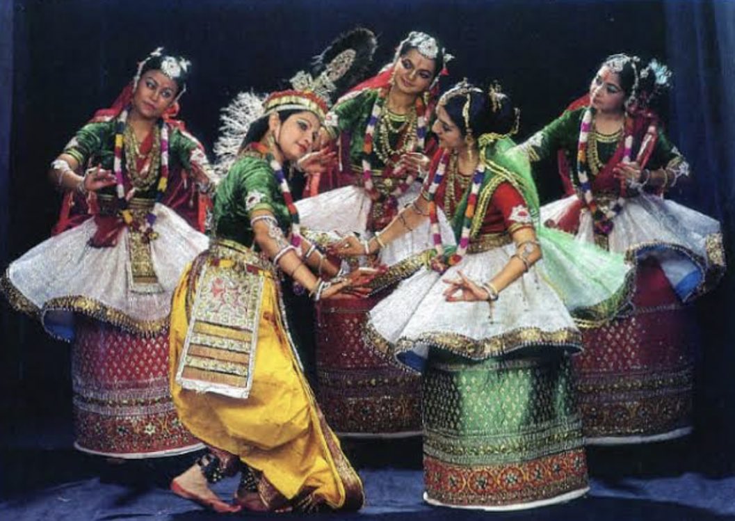 The Manipuri #RaasLeela (#Meitei: Jagoi Raas) is one of the eight major #IndianClassicalDance forms, originating from the state of #Manipur.The dance form is imbued with the devotional themes of Madhura Raas of Radha-Krishna. #ManipurFightsBack #SaveMeiteiSaveIndia