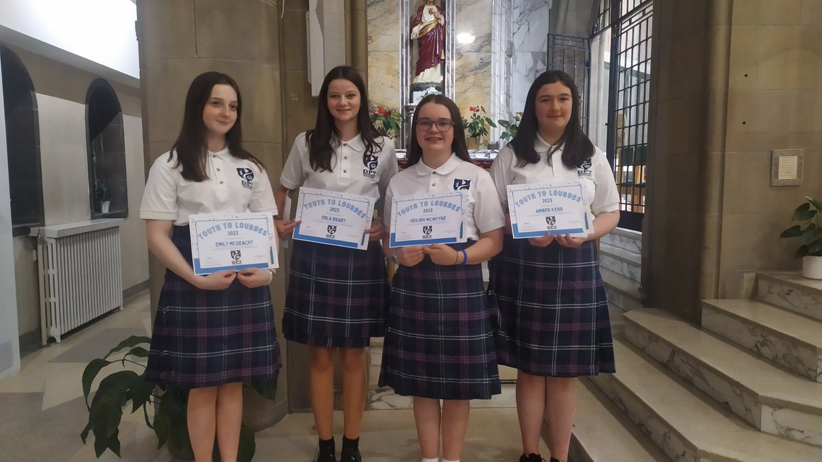 Carole Ann McIntyre (@carole_ann_mci) on Twitter photo Emily, Orla, Heilidh & Amber with <a href="/john_bishopjohn/">Bishop John</a> and <a href="/FrRyanBlack/">Fr Ryan Black</a> last night in St Mirren's Cathedral after receiving their Youth To Lourdes certificates from Bishop John, very proud of these girls, worked so hard in Lourdes looking after their pilgrims.
<a href="/StStephensHS/">Saint Stephen's High School</a> Emily, Orla, Heilidh & Amber with <a href="/john_bishopjohn/">Bishop John</a> and <a href="/FrRyanBlack/">Fr Ryan Black</a> last night in St Mirren's Cathedral after receiving their Youth To Lourdes certificates from Bishop John, very proud of these girls, worked so hard in Lourdes looking after their pilgrims.
<a href="/StStephensHS/">Saint Stephen's High School</a>