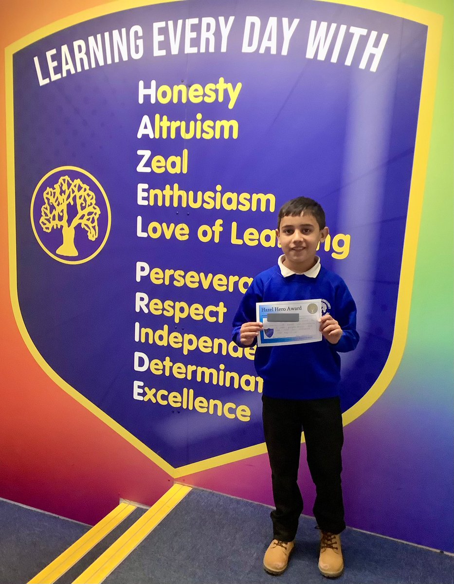 MrsMaxwellHCPS's tweet photo. Super proud of our Hazel Hero this week! He has made so much progress already and comes into the classroom with a smile everyday! Well done! @HazelSchool #ExcellentElephants #HazelPride @MrsWestwoodHCPS https://t.co/KcCtPFVGK2