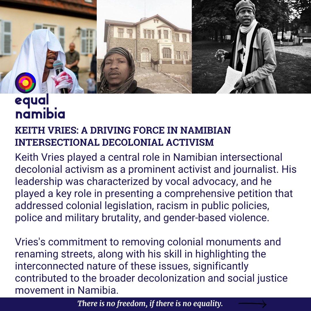 KEITH VRIES: A DRIVING FORCE IN NAMIBIAN INTERSECTIONAL DECOLONIAL ACTIVISM