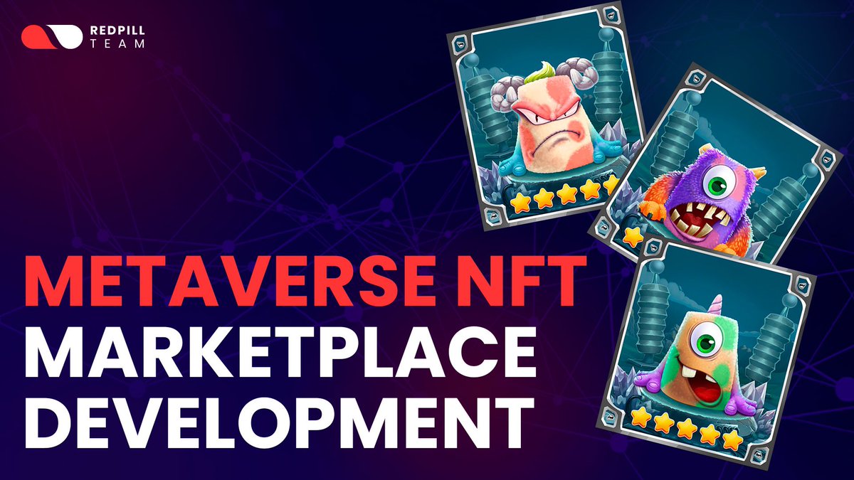 📢 The combination of NFTs and Metaverse technology allows businesses to create Metaverse #NFT Marketplace to grow their user base and create new revenue sources. 

Learn how we help our clients with our Metaverse NFT #Marketplace Development Services.

🔗 redpilldev.tech/services/metav…